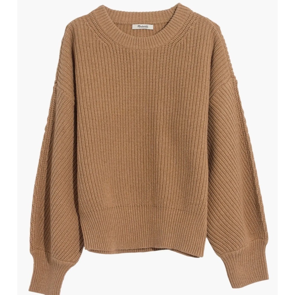 Madewell Fairbanks Merino Wool Blend Pullover Cozy Sweater | Size L